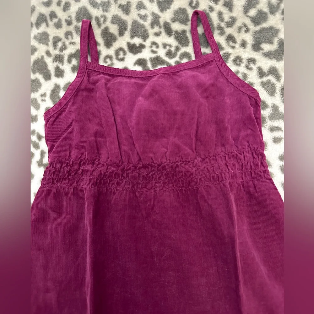 J. Crew Kids Corduroy Tank Dress in Pink Magenta Size XS